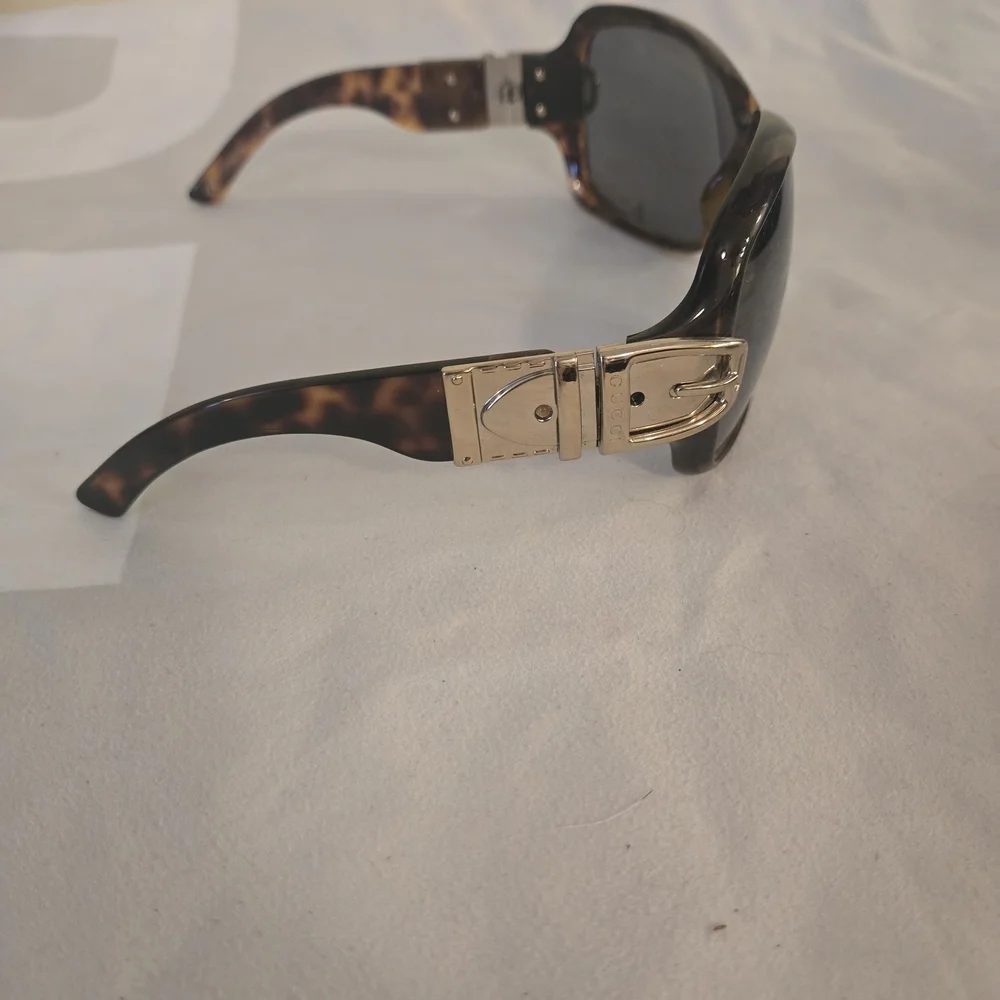 Gucci Branded Black and Gold Men's Sunglasses
